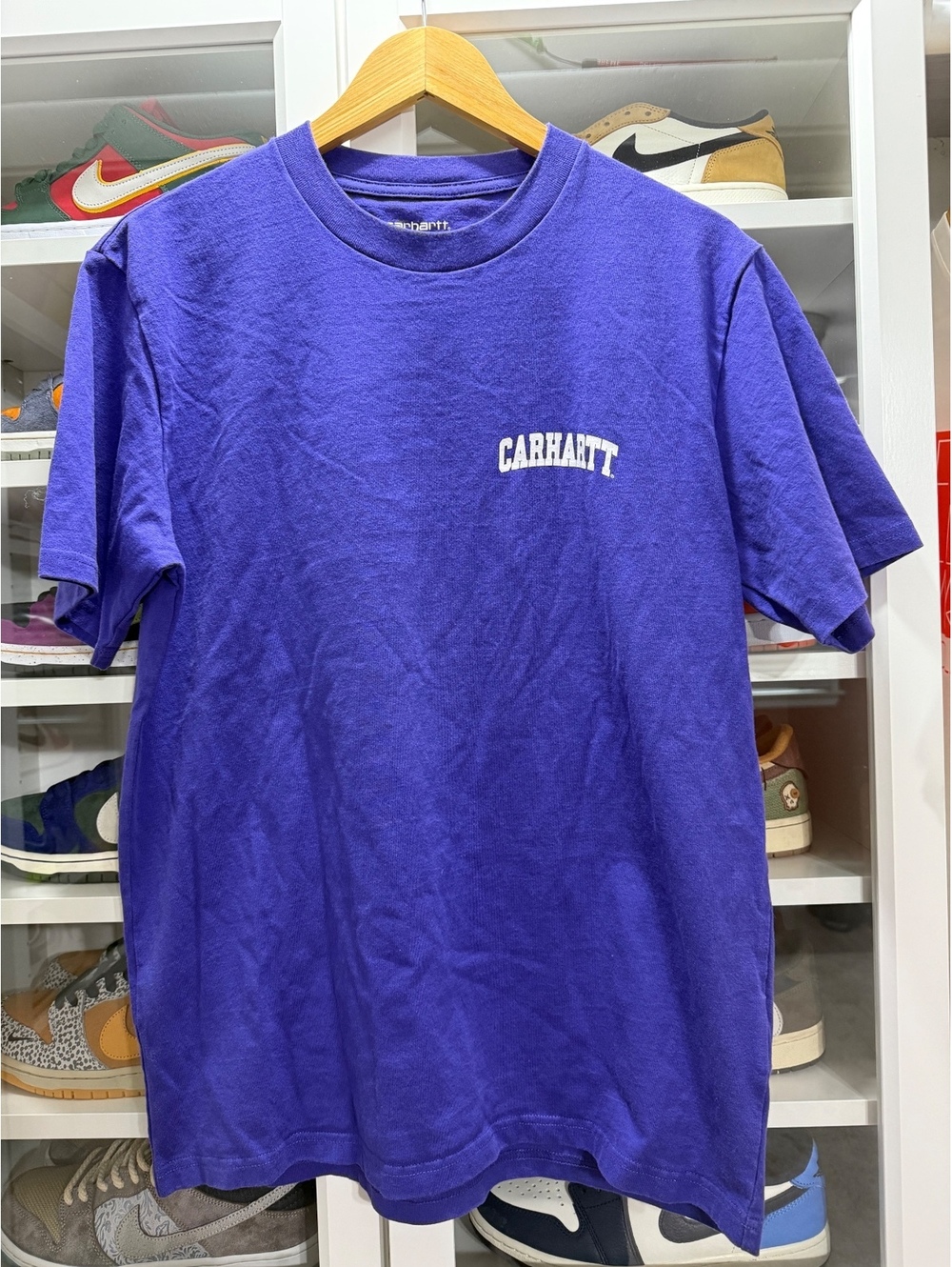 Carhartt WIP S/S University Script T-shirt - Purple